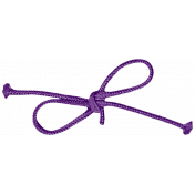 Back To School- Purple Bow Element