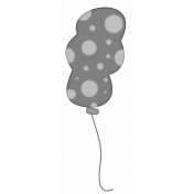 Birthday Bash- Layered Polka Dot Balloon Template