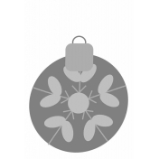 Christmas Ornament Element Template 3