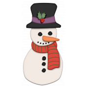 Christmas Snowman Element