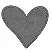 Stitched Leather Heart Template 4