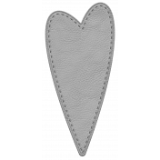 Stitched Leather Heart Template 6