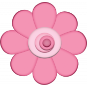 Easter- Pink Spring Flower Element