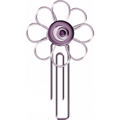 Easter- Layered Flower Paperclip