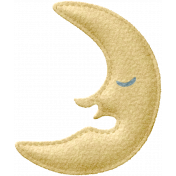 Sleepy Time- Felted Moon