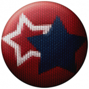 Robbie's Rockin Red- Star Button
