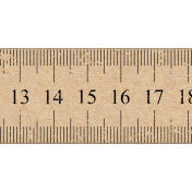 Robbie's Rockin Red- Metric Ruler