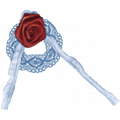 Midnight Romance- Elements Set- Fabric Rose