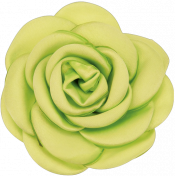 Lime Green Fabric Flower