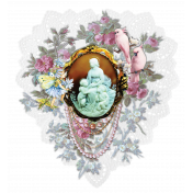 Mother and Child Cameo Embellishment