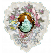 Mother and Child Cameo Embellishment (a)