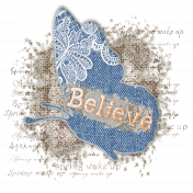 'Believe' Word Art