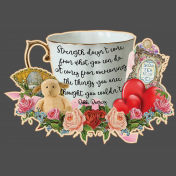 'Strength in a Tea Cup' Vintage Floral Cluster
