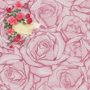 Roses Background with Journaling Spot