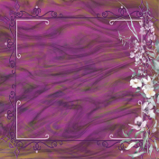 Purple Marbled Val Background- Floral Vine