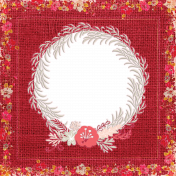 Round Floral Frame