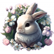 Floral Easter Bunny