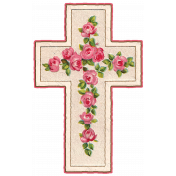 Easter Pink Floral Cross