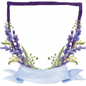 Lavender Frame with Banner