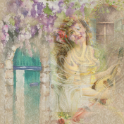 Wisteria Banjo Player Background