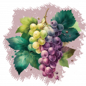 A Bunch of Grapes Paint Element