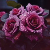 Magenta Roses Background