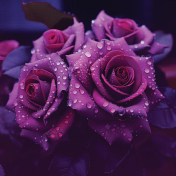 Purple Roses Background