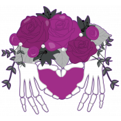 Halloween Boney Heart Cluster