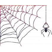 Ombre Glitter Spider Web