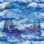 Snowy Mountains Background