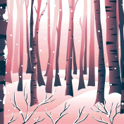 Bare Trees in Winter Background