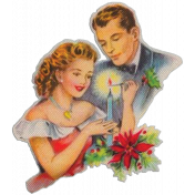 Christmas Couple Ephemera