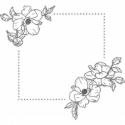 Floral Outline Frame