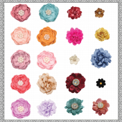 Extracted Fabric Flowers