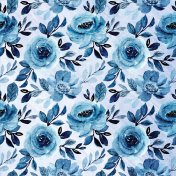 Blue Floral Paper
