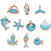 Extracted Tiny Ocean Life Charms #01