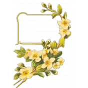 Retro Floral Cluster Frame- Small