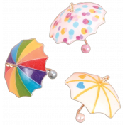 Tiny Umbrella Charms