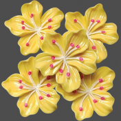 Yellow Resin Flowers
