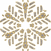 Shimmery Snowflake 09