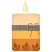 A Fall to Remember Candle