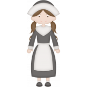 Thankful Pilgrim Girl