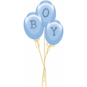 Welcome Little One Boy Balloons