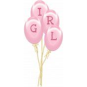 Welcome Little One Girl Balloons