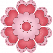 Valentine Grunge Flower 2