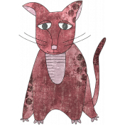 Valentine Grunge Cat