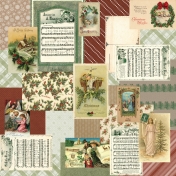 Retro Holly Jolly Collage Paper #3
