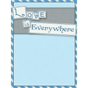 Love Knows No Borders- journal/pocket card 3