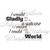 Hit the Road- word art 3