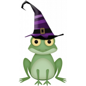 Spooktacular- frog witch